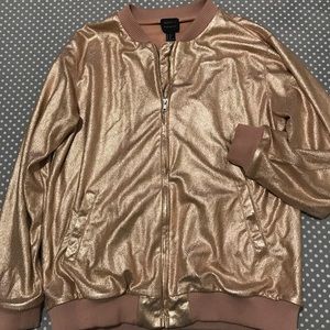 Rose Gold Bomber Jacket...